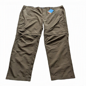 COLUMBIA Silver ridge convertible khaki hiking pants size 54 w 35 L NEW B1
